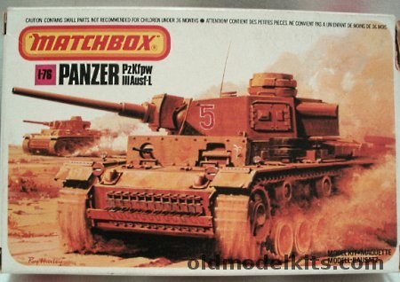 Matchbox 1/76 Panzer III Ausf. L with Diorama Base, PK74 plastic model kit